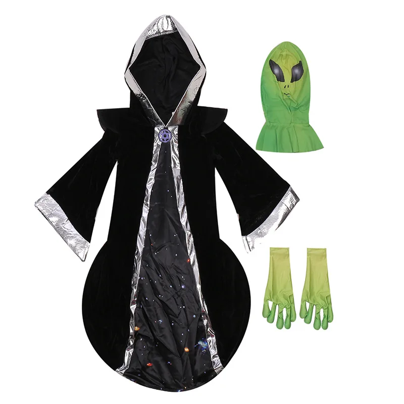 XR Scary Alien predator costume cosplay scary Halloween mischief party cosplay costume for kids