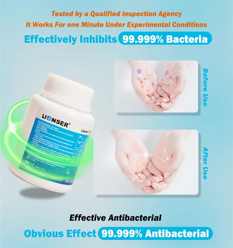 Lionser high quality Chlorine dioxide Tablets water purification tablets water disinfectant Manufacturer