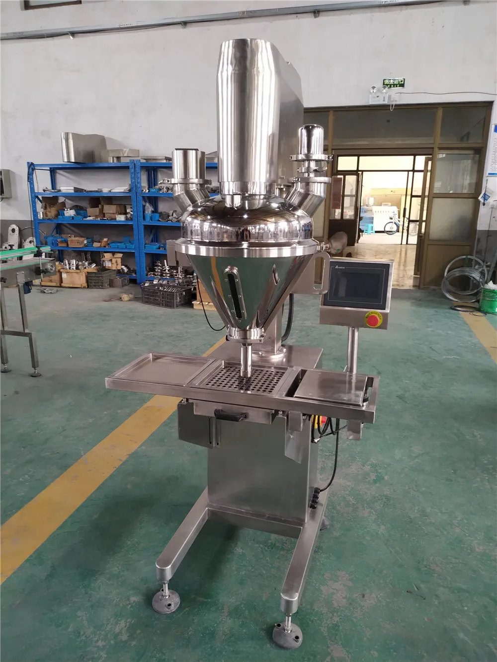 Small Automatic Milk Cafe Washing Seasoning Powder Dispenser Auger Filling And Packing Machine