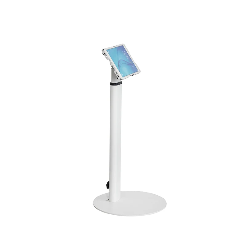 Height adjustable kiosk Social Media Sharing Stand for Ipad pro a 7 inches Tablet Stand