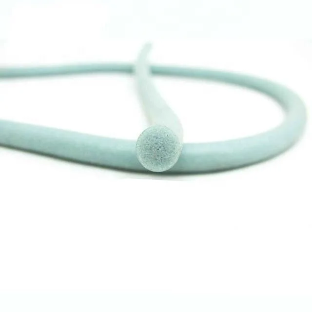 white or black solid silicon foam cord rubber