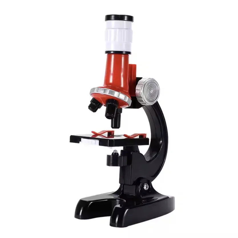 QW Microscope Set DIY Assembled Educational STEM Toys for Kids Electric Solar Function 3D Features Science Model System for Kids