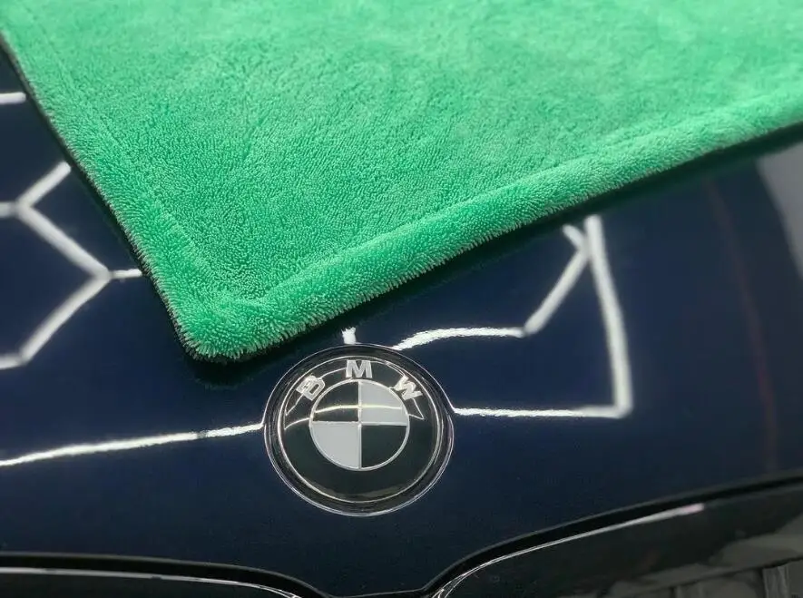 car twist loop drying towel black 1400 gsm 60x80 car wash towel quick-dry microfiber drying towel rectangle