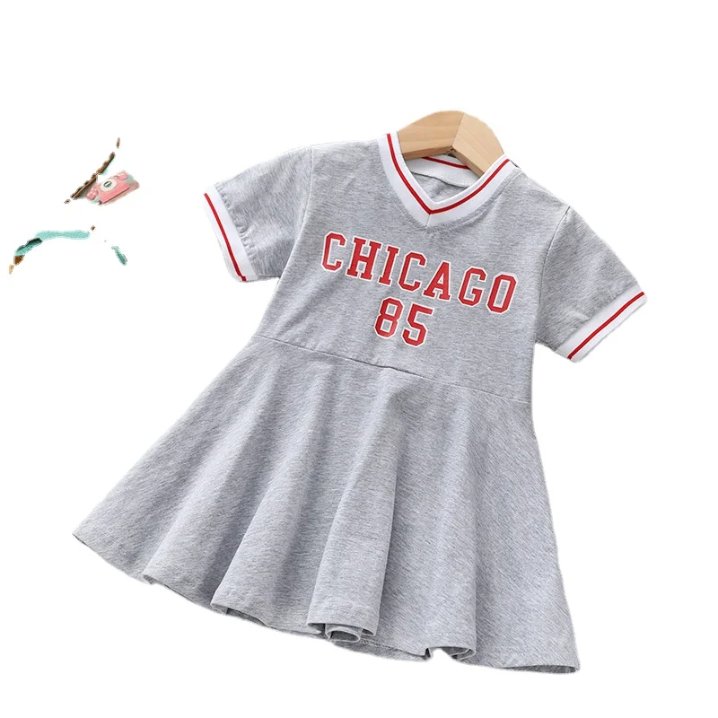 2021 summer stylish clothes children girls sports dresses fancy new baby kids tennis dress for stocks
