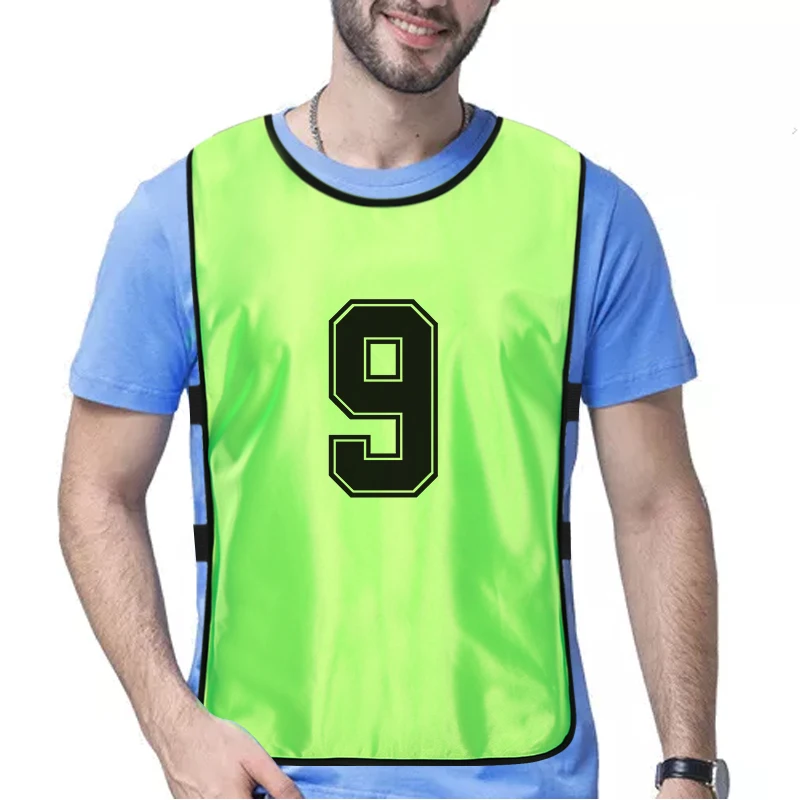 Cheap Custom Training Vests Sports Numbered Pinnies Soccer Bibs For Football Sport