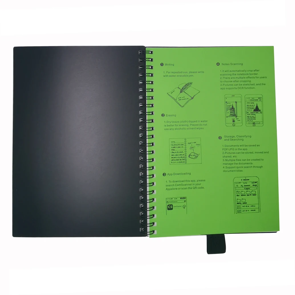 Custom logo printing sheets premium stone paper notebook writing pad rocket notepad erasable