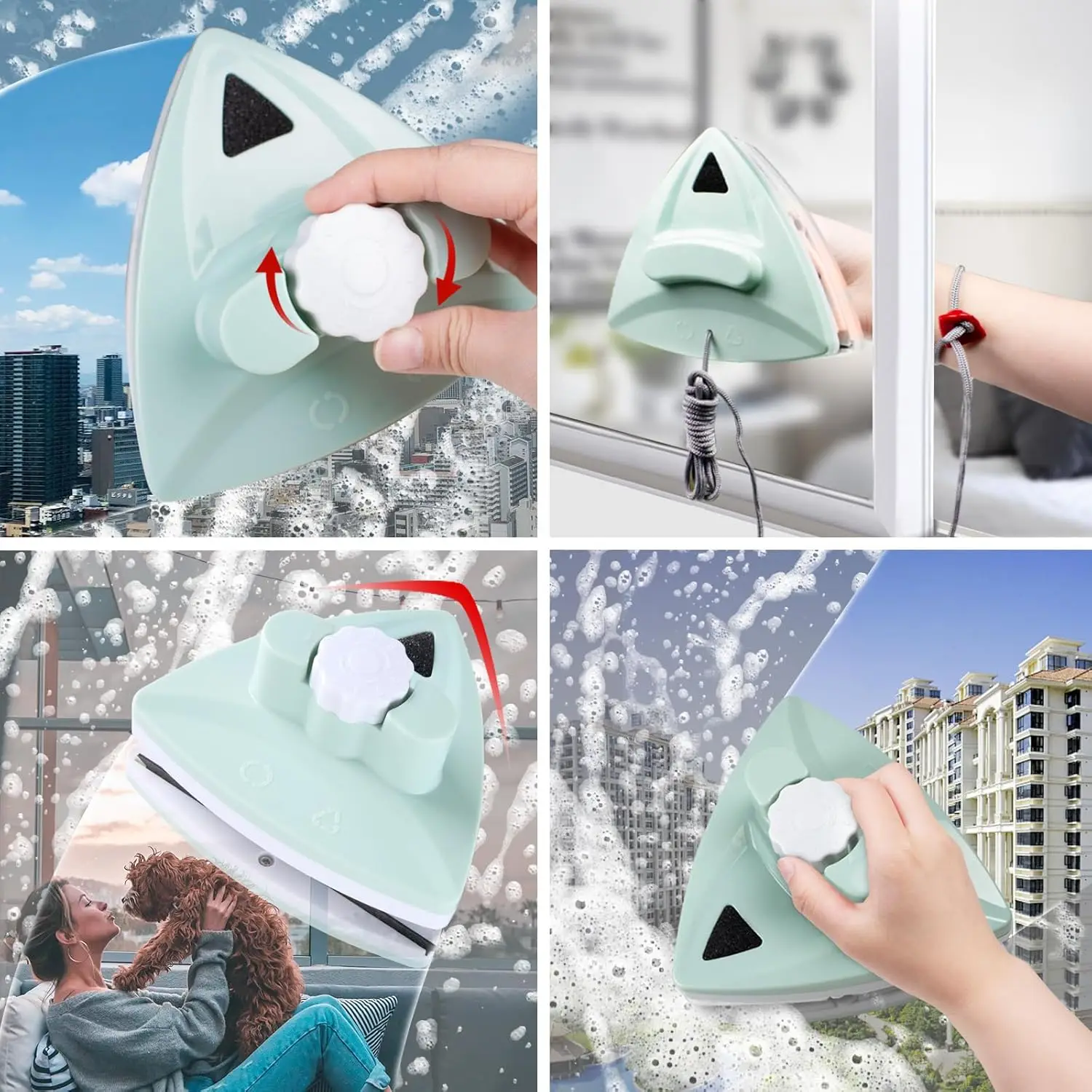Home Window Glass Cleaner / Magnetic Window Glass Cleaning Brush / Magnetic Window Cleaner