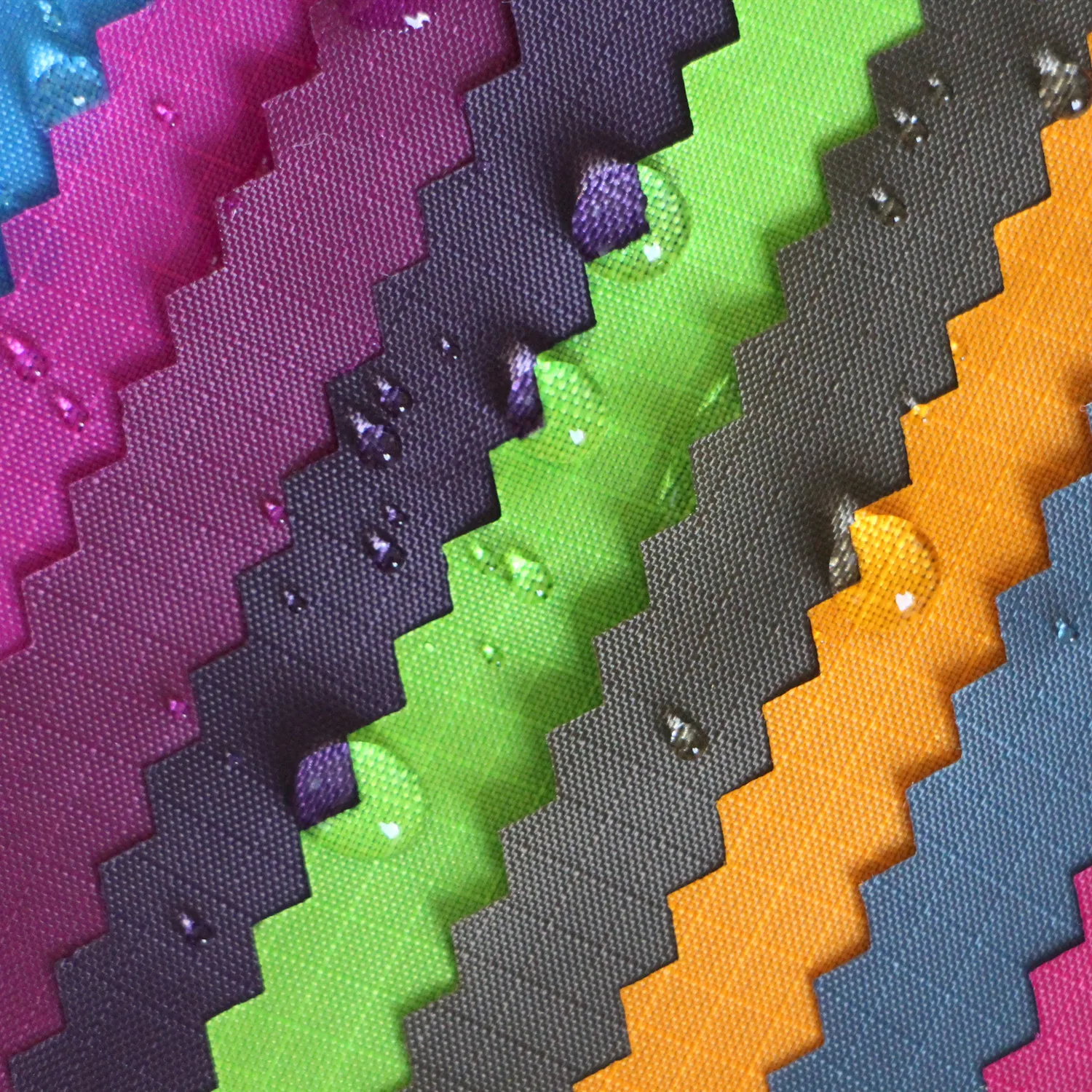 190T,210T,20D,30D Nylon Waterproof Ripstop Fabric Taffeta Fabric PU Coating