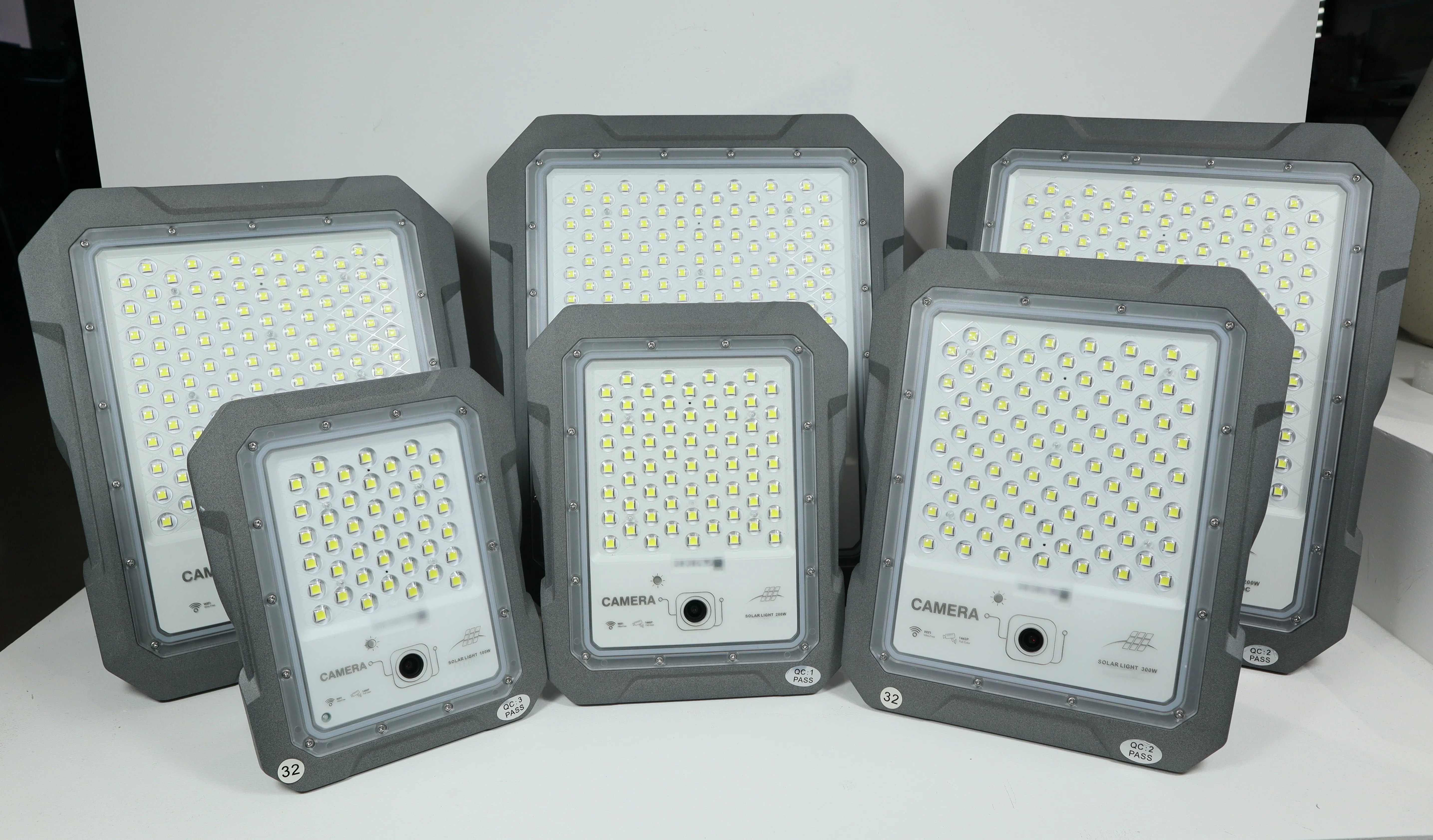 1500W 1200W 800W 500W 300W 200W 100W CCTV Security Camera Outdoor Garden Wall Lamp Solar LED Flood Lights With WIFI