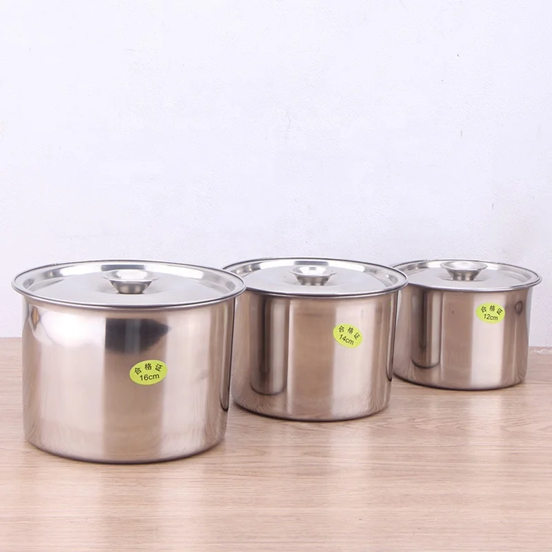 Stainless Steel Jar with Lid Spice Jar Food Storage Oil Dispenser Kitchen Tool Use