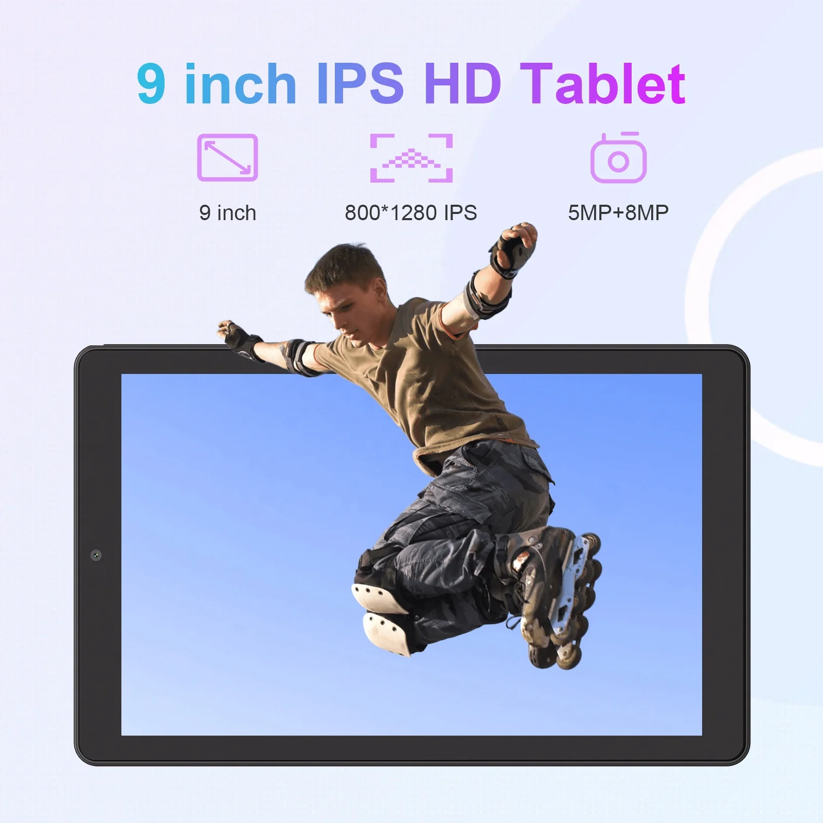 2024 C idea ODM 10-дюймовый планшетный ПК Android 13 800 * 1280HD IPS сенсорный экран 8 ГБ + 512 г с Sim-картой для взрослых (черный)