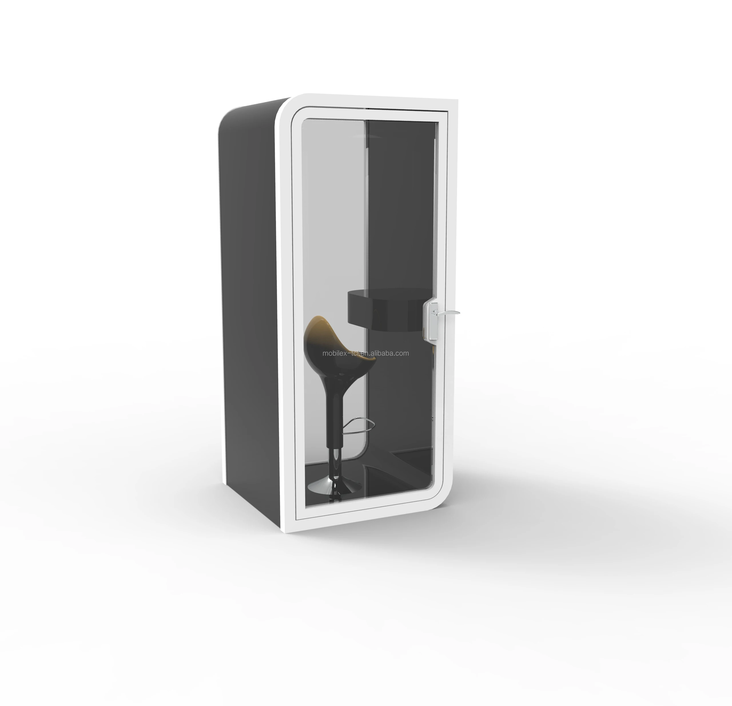 Soundproof workplace phone booth