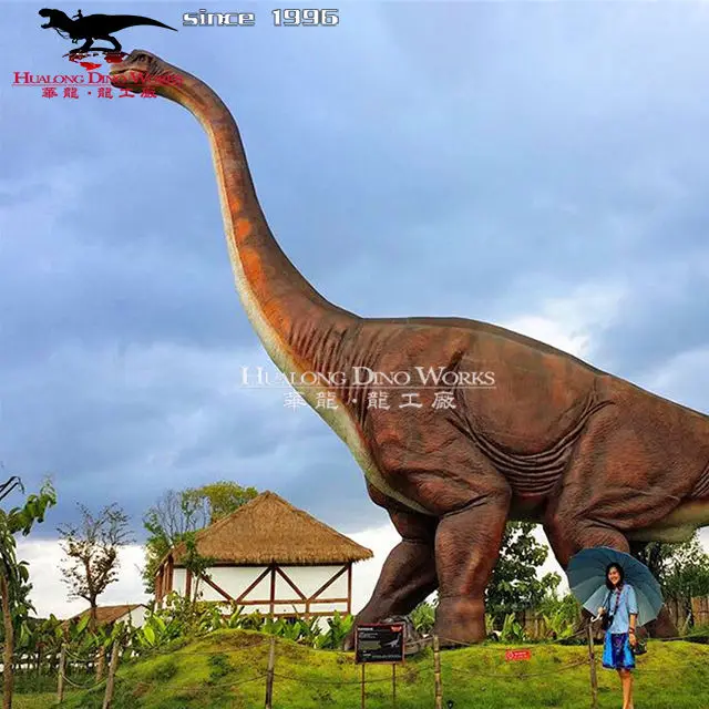 Outdoor relax animatronic dinosaur animated moving model