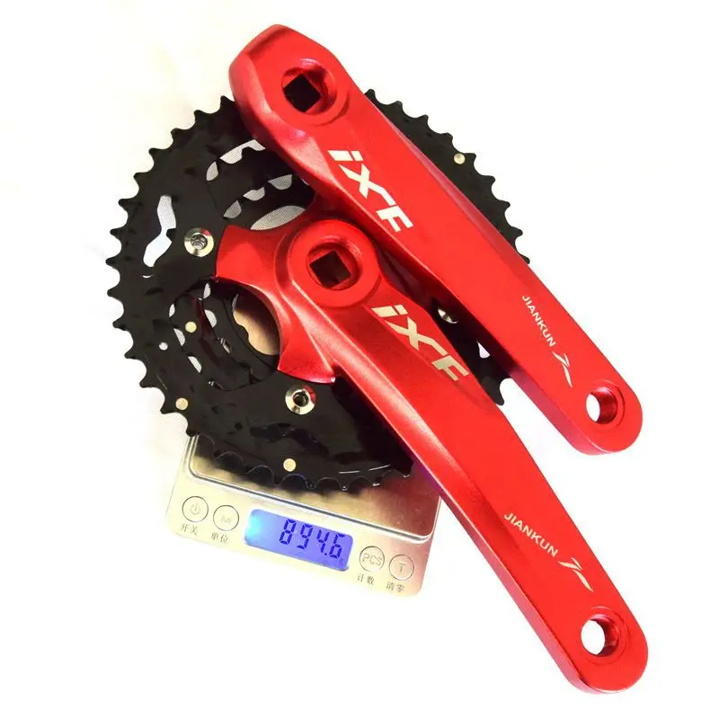 IXF Mountain Bike Tooth Disc Crank Sprocket Hollow Integrated Chainline Crankset 10 Speed 30 Speed 24-32-42T For MTB