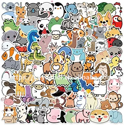 Индивидуальные водонепроницаемые маленькие Мультяшные аниме ПВХ виниловые наклейки Лазерная резка умереть для упаковки и печати услуги