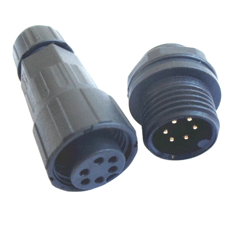 LLT rear panel mount male female waterproof 2 3 4 5 6 7 8 9 10 12 pins circular connector