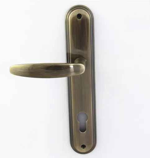 Top Sale Guaranteed Quality Entrance Door Handle Zinc Aluminium With Lock Keyhole