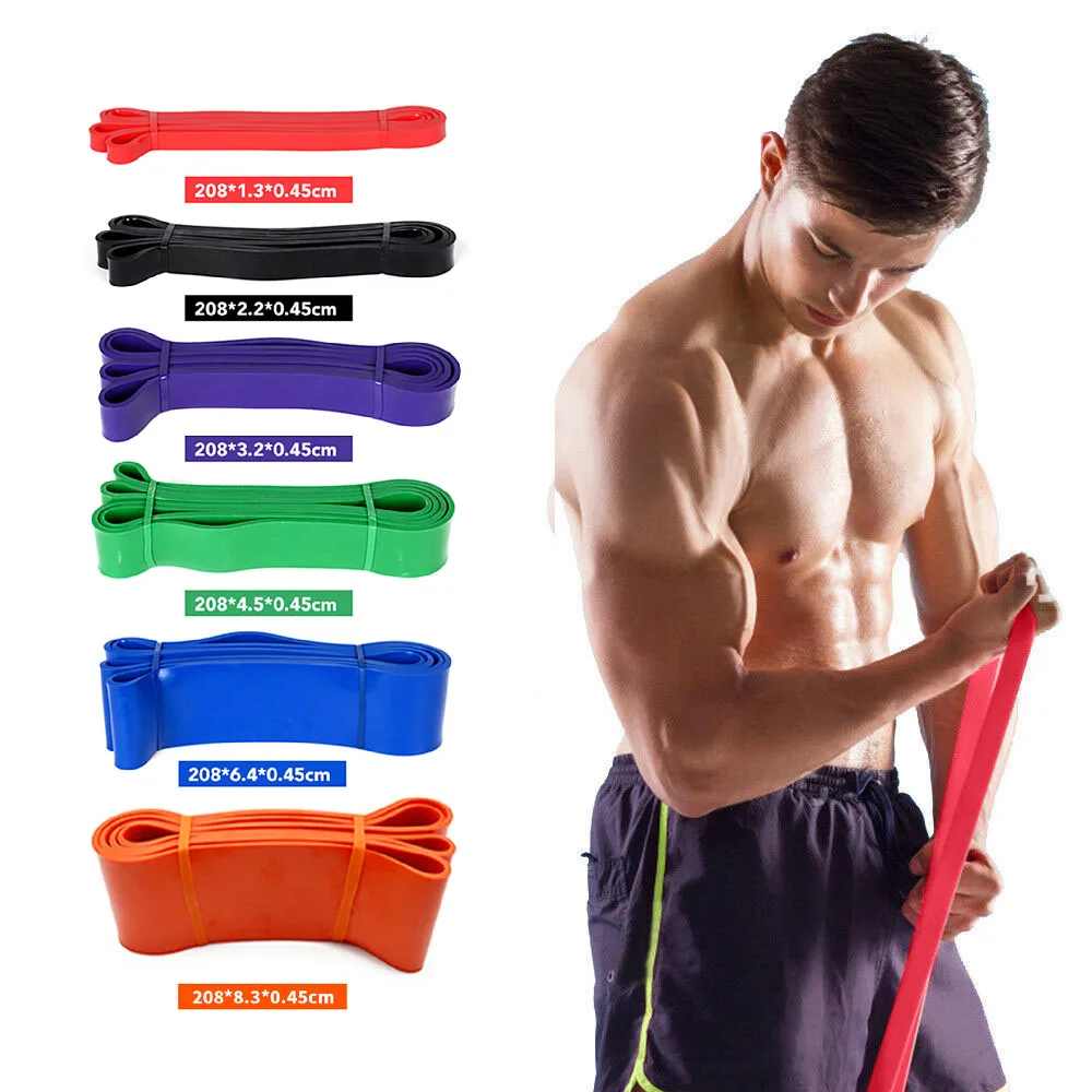 Home Exercise Elastic Band Pull Up Bands Stretch Resistance Band for Fitness Training Pilates Gym Workout