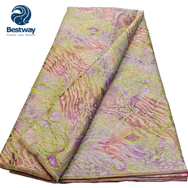 Bestway African Brocade Jacquard Fabric For Wedding Bridal Dress