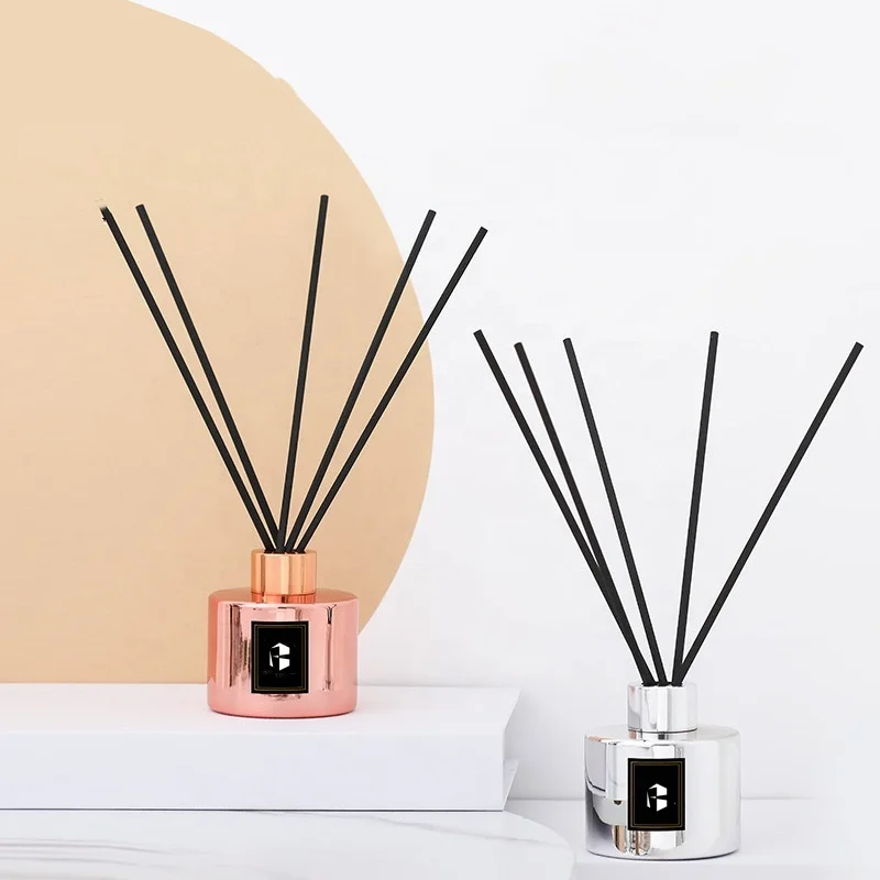 100ML 200ML Home Fragrance Electroplating Silver Luxury Glass Bottle Aroma Diffuser