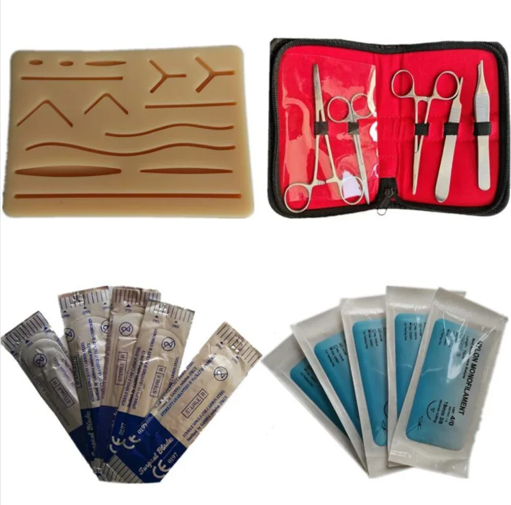 Wholesale Medical Students Training Skin Silicone Suture Practice Kit Veterinary