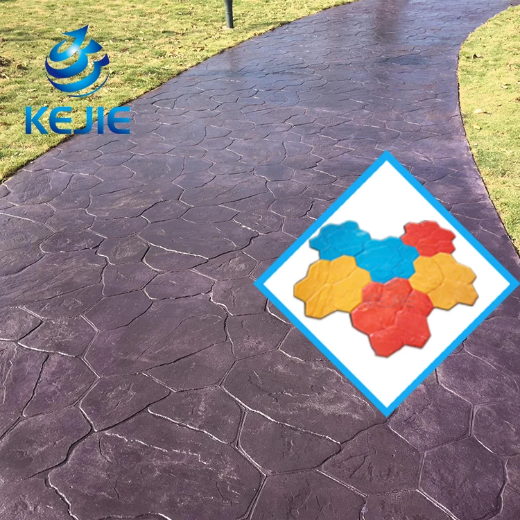 PU Mold Walkway Concrete Stepping Paving Mould Mats Stone Garden Rock in Crafts
