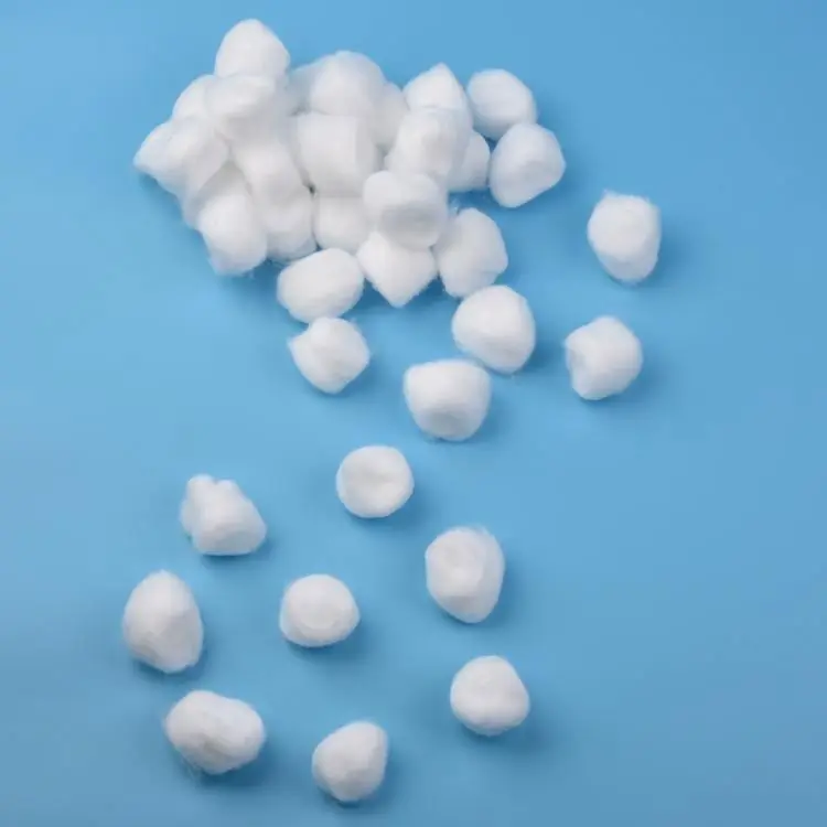 Eco-Friendly high absorbent medical surgical alcohol sterile organic white 100% pure cotton ball