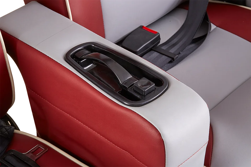 vip soft luxury bus seat with headrest and food table