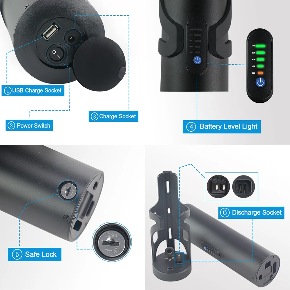 Customization 36v 48V 18650 Lithium ion Electric Bicycle Battery  bike small  mini bottle ebike battery