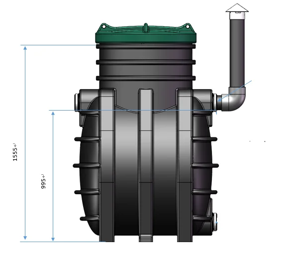 Domestic sewage treatment equipment  Integrated with septic tank
