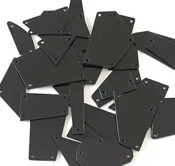 100pcs Top quality shaped mirror crystal sew on rhinestones all colors available flat back acrylic sheet factory price