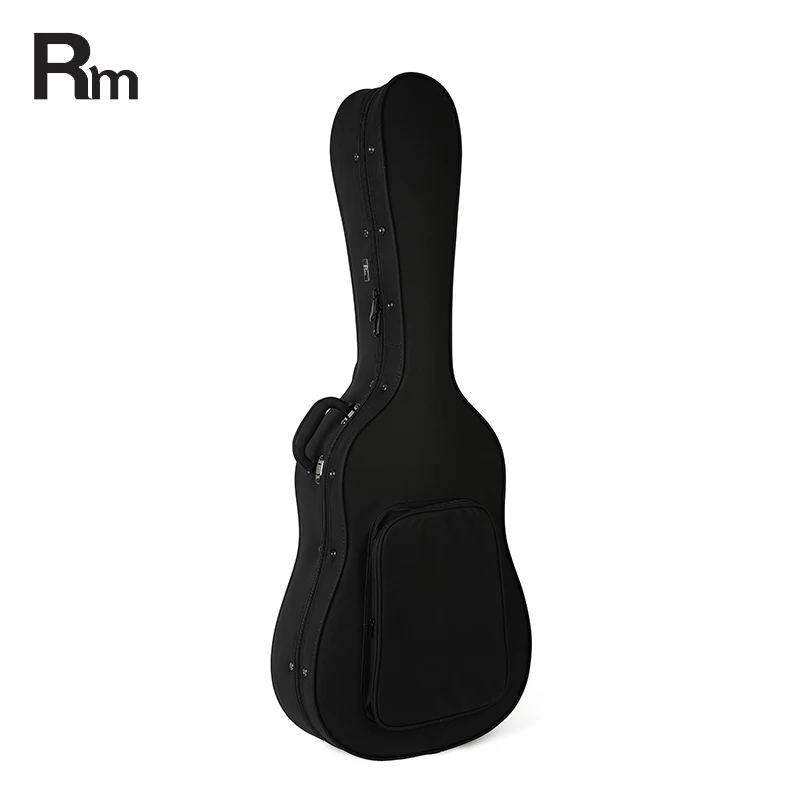 Polyfoam Acoustic Guitar Hard Case Portable Leather Guitar Case Bag Luxury Travelling Guitar Fight Case