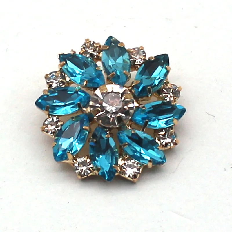 New Design crystal Round Rhinestones 27mm sew on claw rhinestone brooches Glass Rhinestones for garment accessory