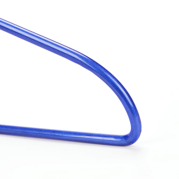 Manufacturer Wholesale Non-Slip PVC Coated Metal Clothes Hanger Custom Color Cheap Metal Hanger For Clothing