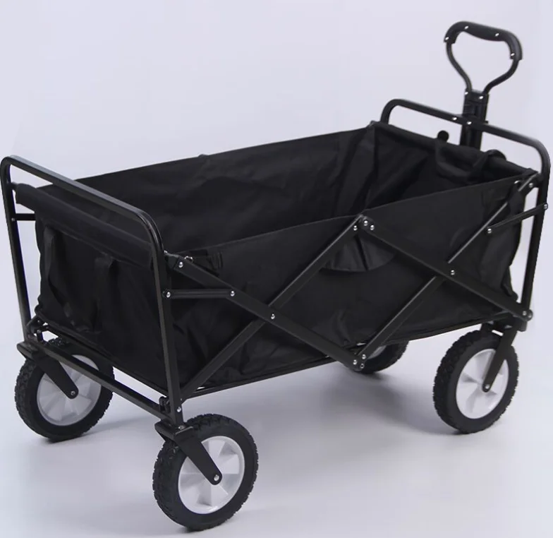 Outdoor Collapsible Foldable Folding High Quality Camping Wagon Cart Carry Camping Picnic Cart Beach Cart Trolley