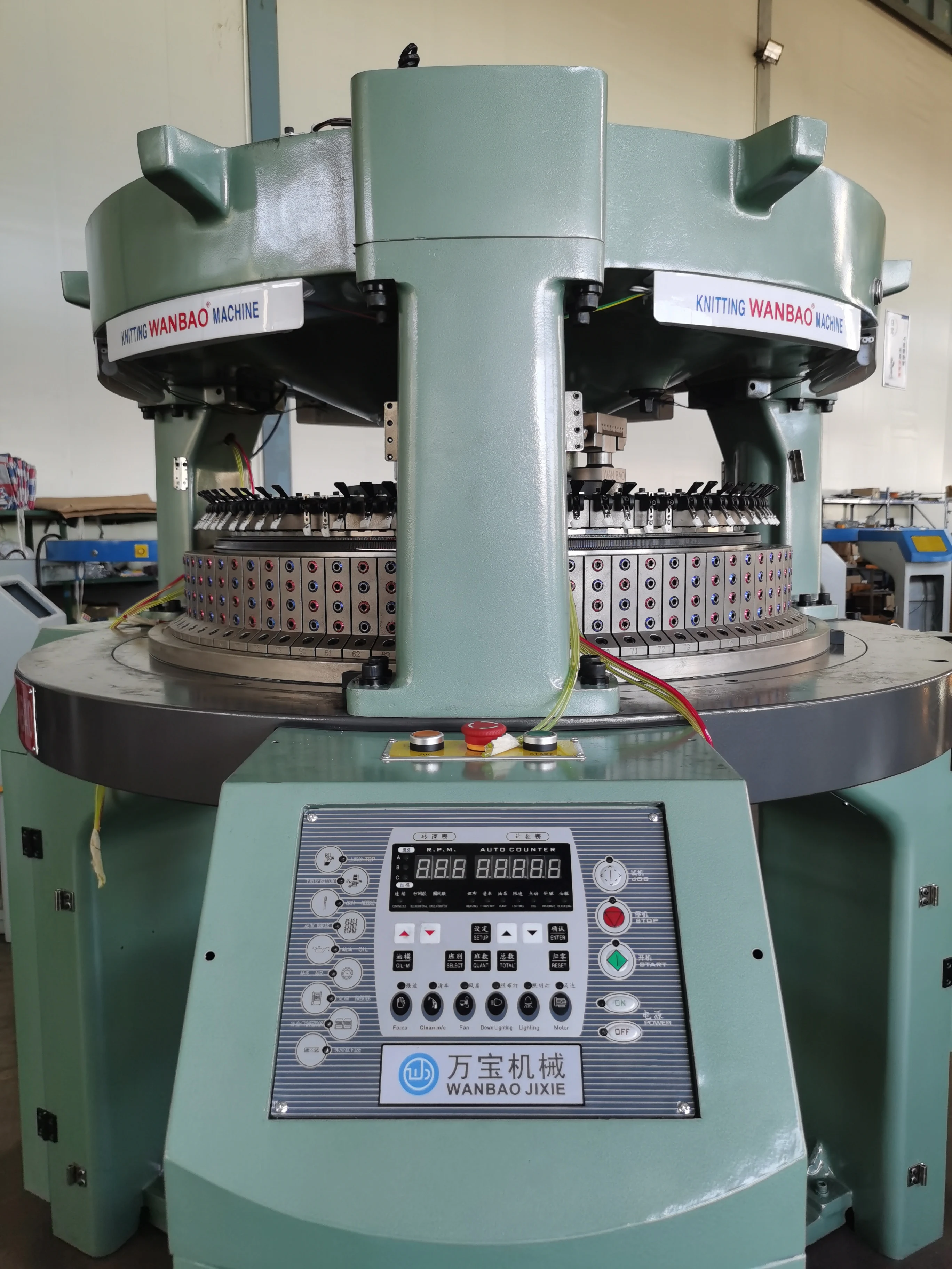 WANBAO Custom  Double Jersey Knitting Machine High OutputTextile Machinery Standard Tubular Frame