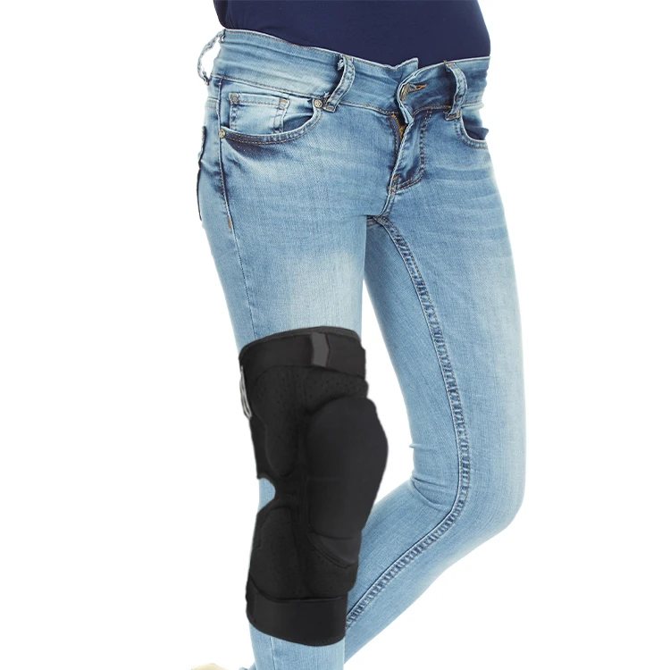 Black Free Size Racing Off-road Protective Knee Pad Motocross Brace Protector Motorbike Protection Professional Protection Adult