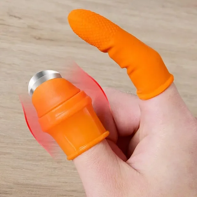Harvesting Tool Gardening Fruit Vegetable Picking Thumb Knife Cutter Silicon Gloves Protection Finger