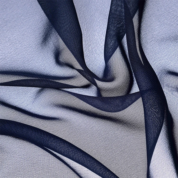 High Quality Polyester Microfibre 100% Chiffon Rolls pure chiffon fabric for Hijab