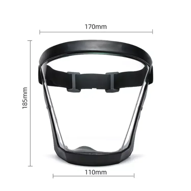 PC Proof Anti-fog Plastic Protective Clear Safety Full Face Protection Cover