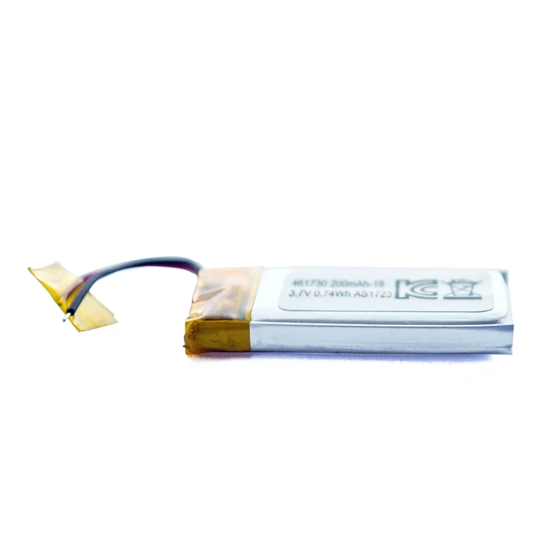 Lithium polymer 461730 battery 3.7v 200mAh rechargeable LCO Battery for wireless Headset/headphone