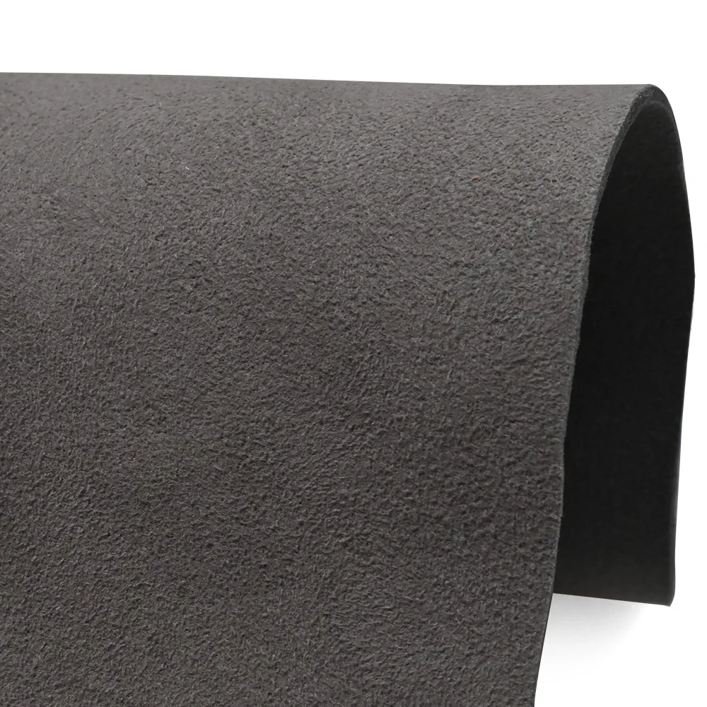 Automotive Interior Upholstery punching Faux Microfiber Suede Leather laminated sponge for doors dashboard panel headliner roof