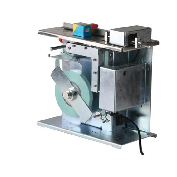 Label Applicator 90 Degrees Corner Wrapping Labeling Machine Manual Self Adhesive PVC 2000BPH Machinery Capacity 65-110mm