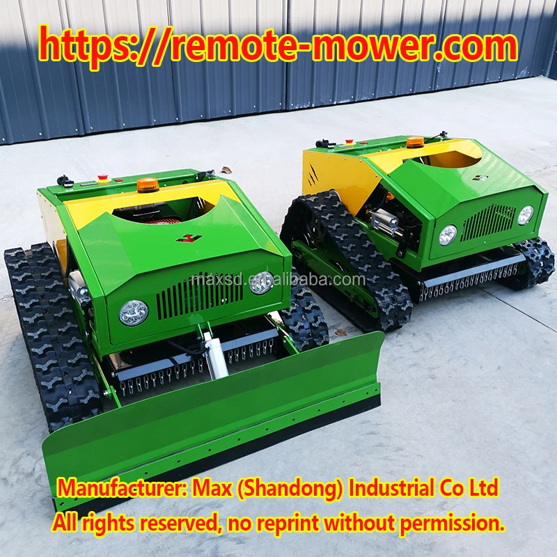 Remote Control Lawn Mower RC Crawler All Terrain Slope Mowing Machine Tracked Radio Controlled Grass Cutter Robotic Mowers