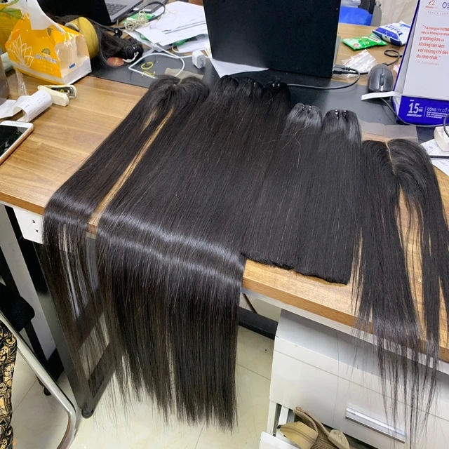 Raw Vietnamese Burmese Hair Unprocessed Virgin Natural Straight Wavy Hair Vendors Vietnamese Cuticle Aligned Raw Human Hair Soft