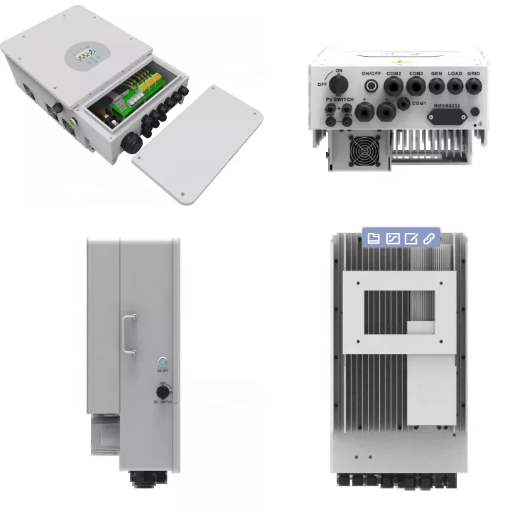 Solar Hybrid Inverter 5KW 8KW 10KW 12KW Triple Phase 12-18A Output Current 60Hz Frequency Sine Wave Volta 3 Phase AC