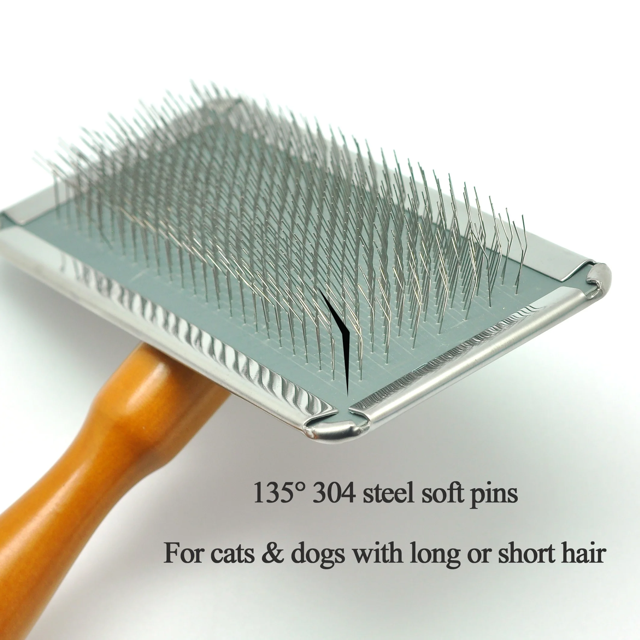 OEM Pettine в короткие сапоги Cani Brosse Chiens S 65x125 мм 33 гр из нержавеющей стали для ухода за волосами удаления волос Металлические расчески щетка домашних