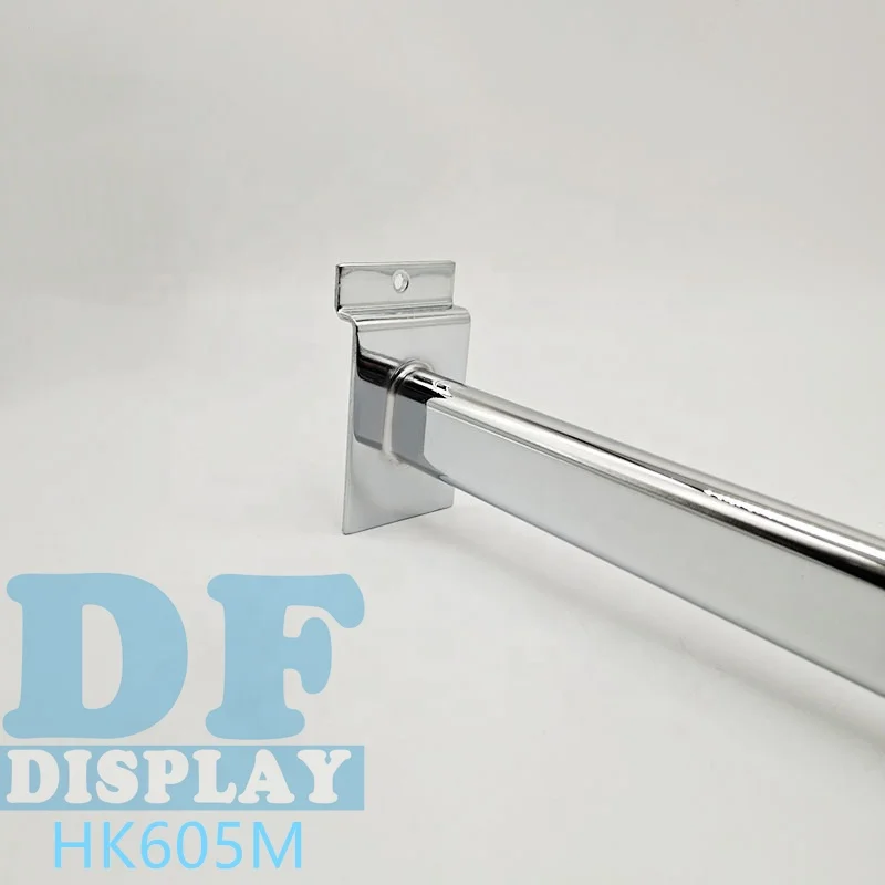 Stainless steel metal wall panel hooks for garment retail slat wall panels display hooks for clothing garments bra