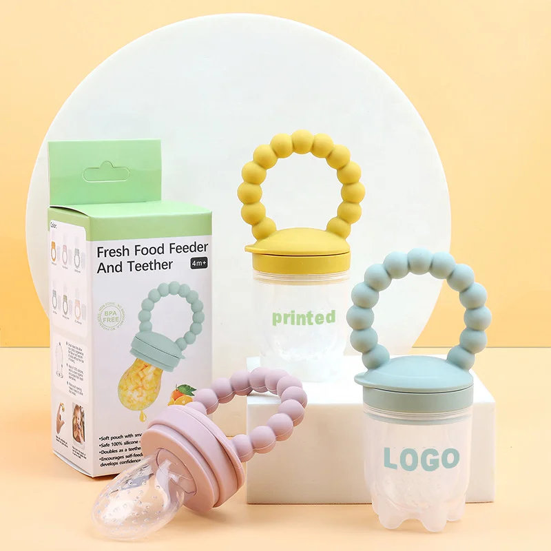 Hot Sale Custom Food Grade Baby Feeding Pacifier Bpa Free Eco-friendly Silicone Baby Facifier Baby Fruit Pacifier