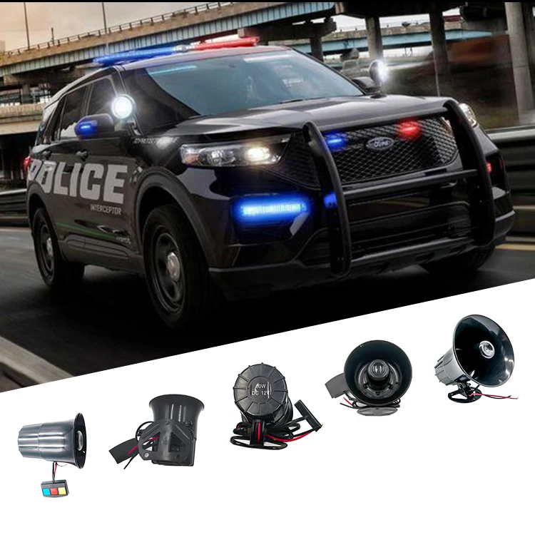  Customizable12V 24 в 30 Вт Alertor три звука громкий динамик мегафон сигнализация полицейская сирена